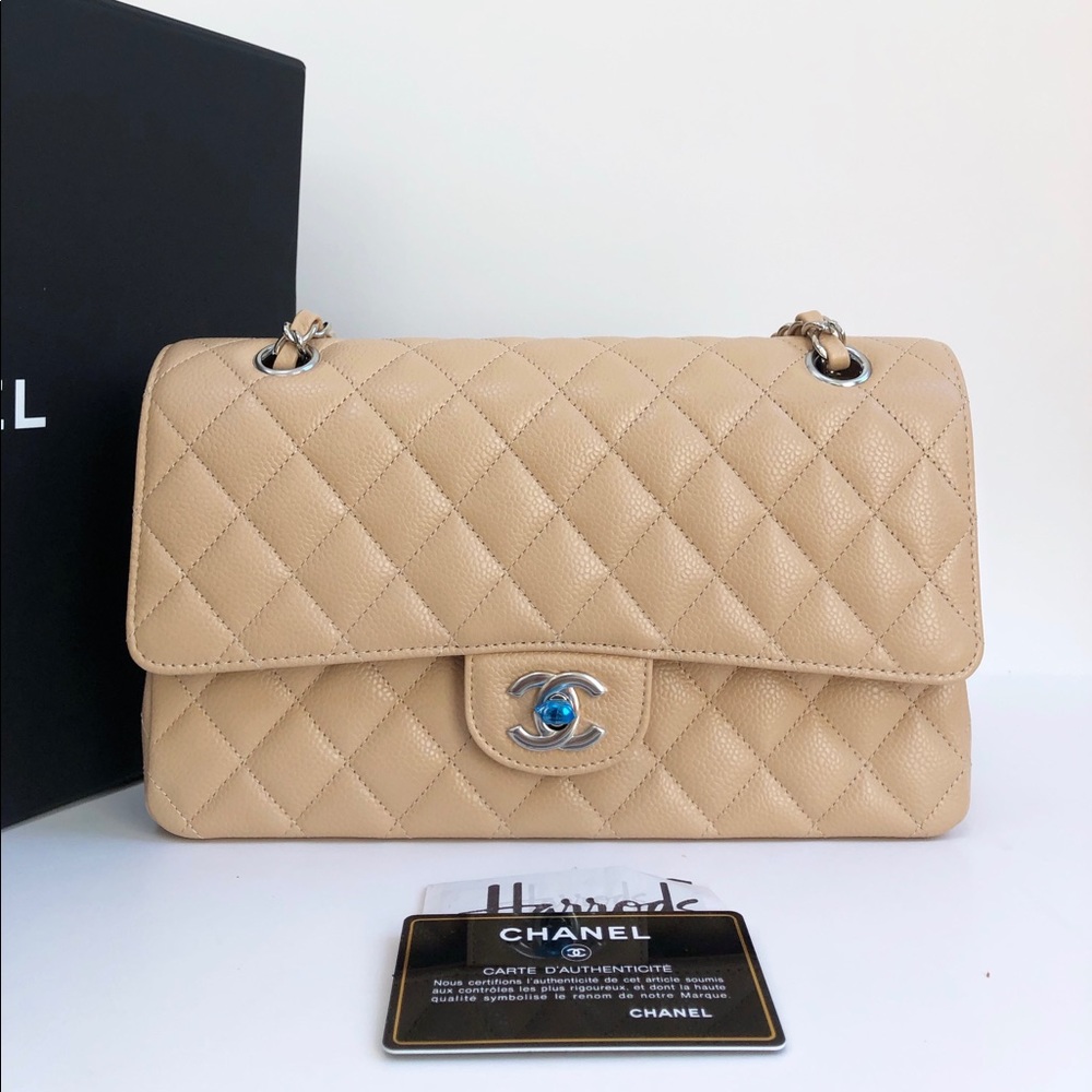 ❌❌SOLD❌❌ CHANEL Beige Clair Caviar Flap Bag